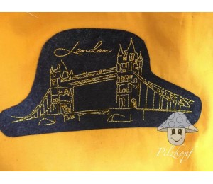 Stickserie - London Line Art inkl. Anhänger & Tasche ITH